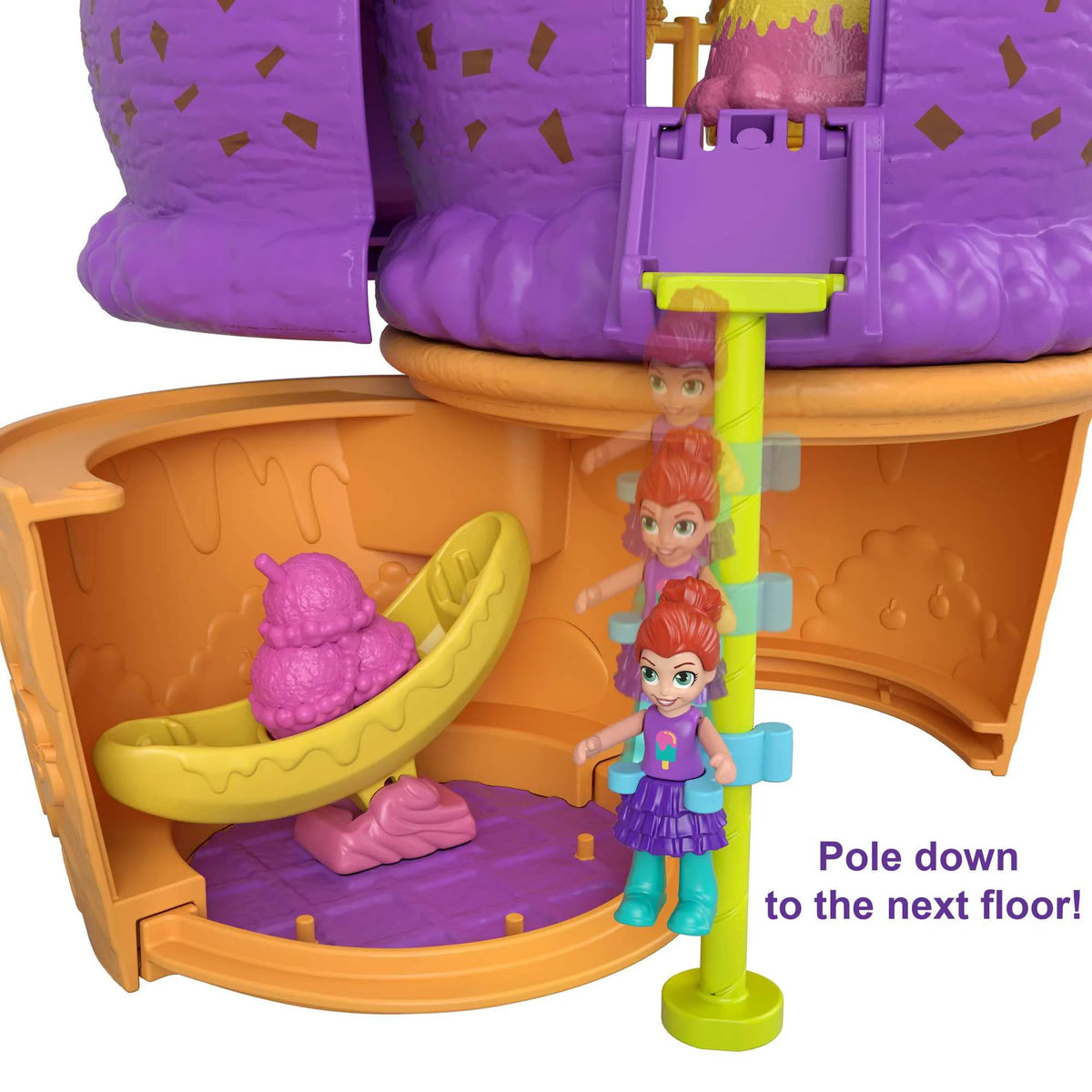2-in-1 Playground with 2 Micro Dolls and 25 Accessories I1344