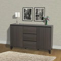 Wood Buffet Server Cabinet with 2 Doors & 3 Drawers Y824371