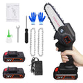 4-Inch Cordless Electric Mini Chainsaw with 2 Batteries Z4775