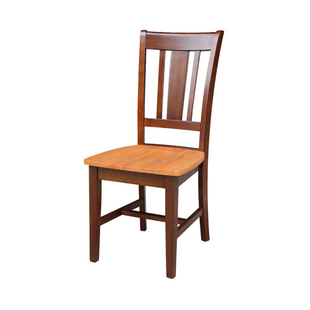 42 in Solid Wood Dining Table with 4 Splat Back Chairs R177329