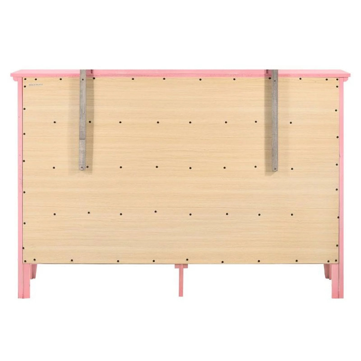 Pink 3-Piece Dresser TV Stand and Nightstand Set L9055