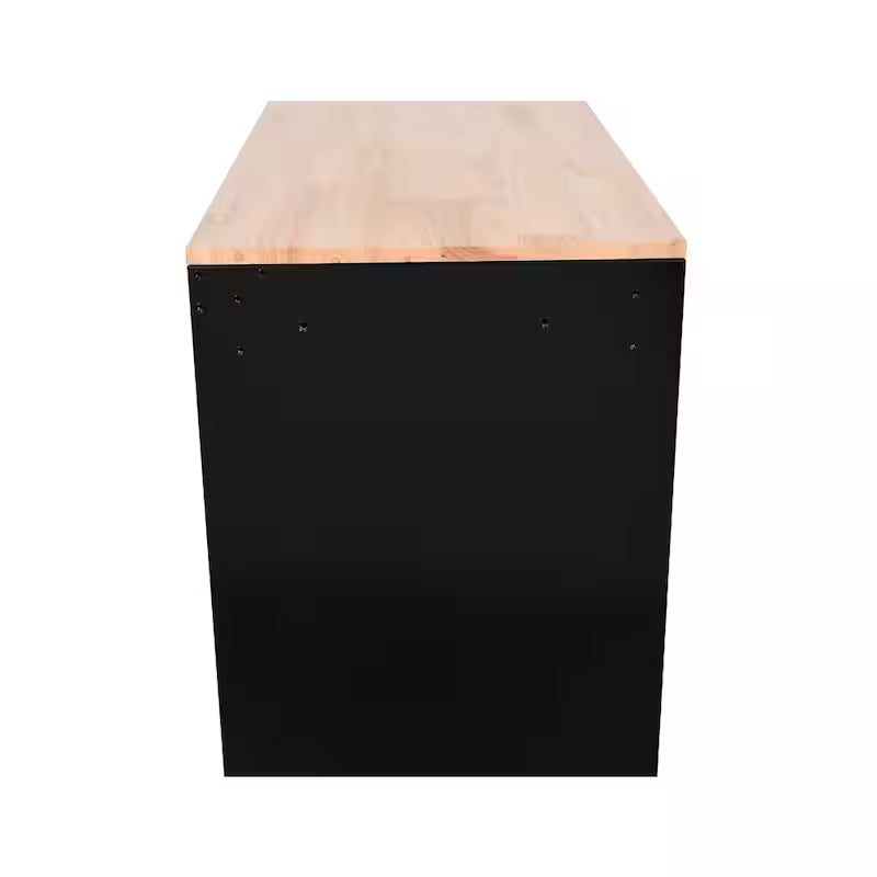 Black Mobile Workbench Cabinet K3037