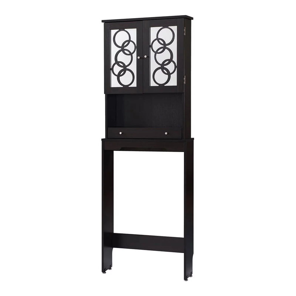Cappuccino Wood Bathroom Space Saving Cabinet R3332