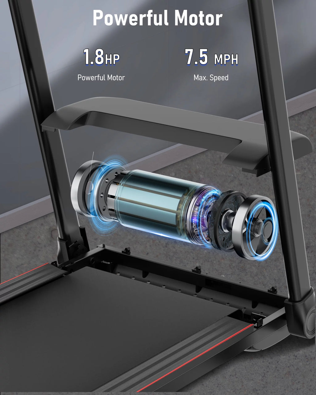Folding Electric Treadmill with Bluetooth G76549