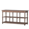 65 Inch 3 Drawer Wood Console Table Q55374