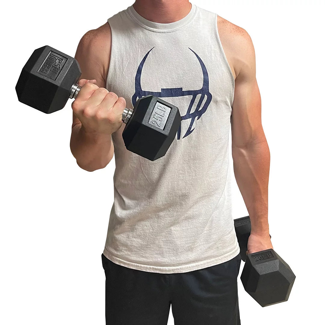 25 lbs Pair Rubber Hex Dumbbell V1381