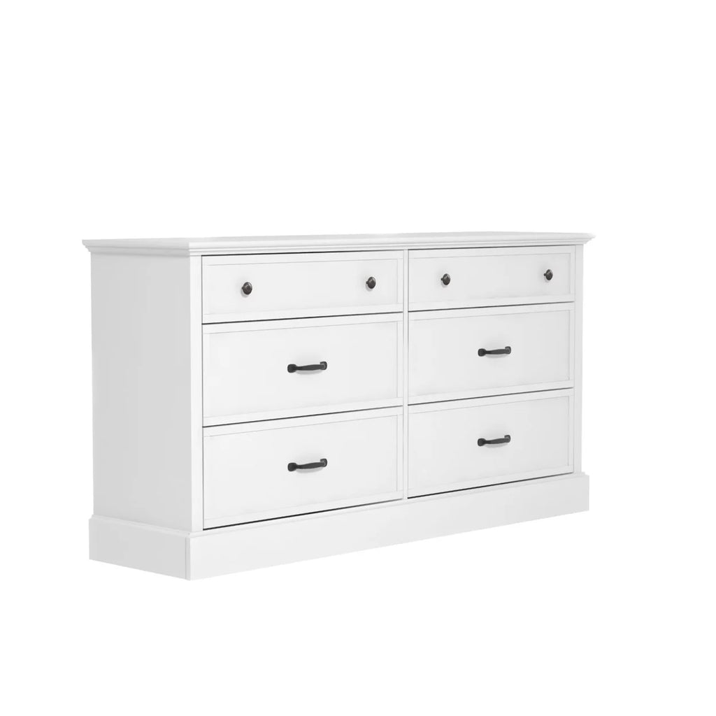 White 6-Drawer Dresser Q113
