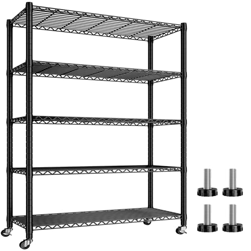 5-Tier Heavy Duty Metal Wire Shelving T86544