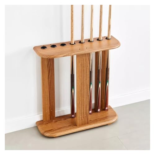 Light Brown Pool Cue Rack for 8 Sticks E11254
