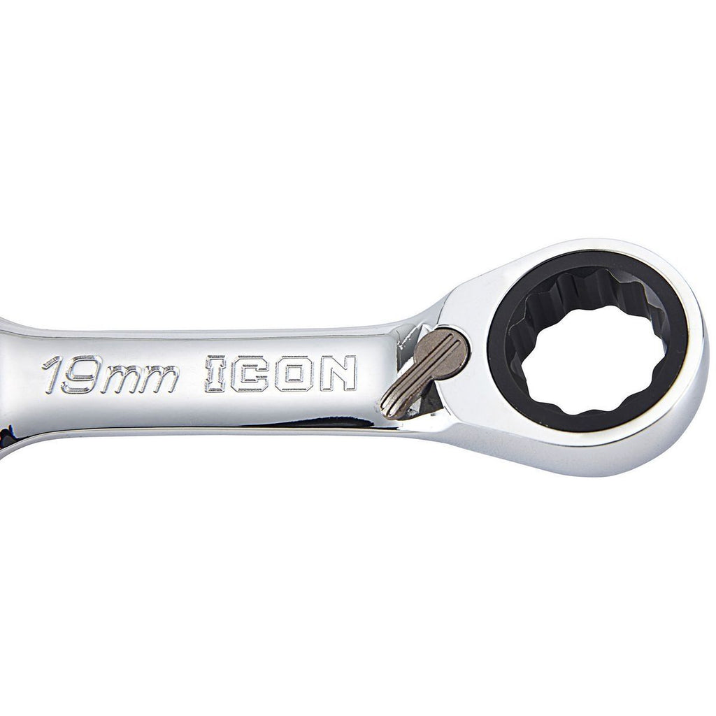Metric Ratcheting Combination Wrench Set, 10 Piece L66742