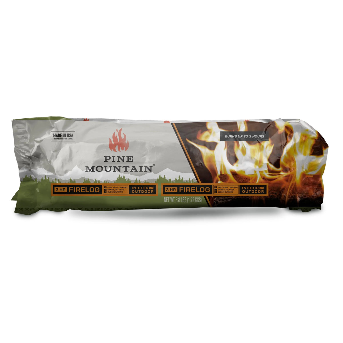 Long Burning Fire Log 6 Pack C800