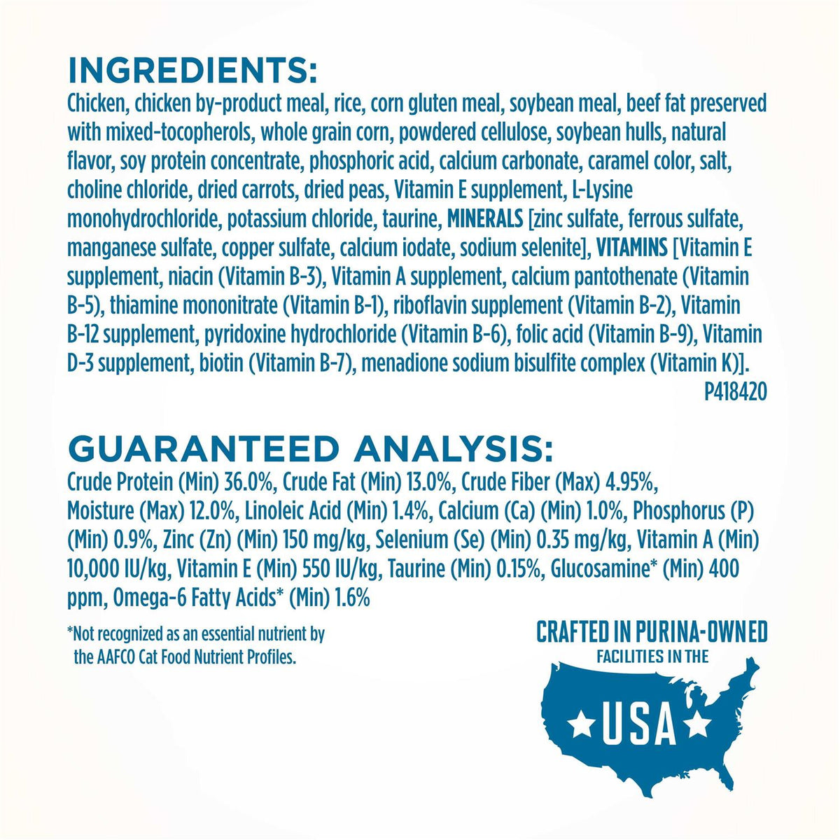 High Protein Natural Senior Dry Cat Food R92506