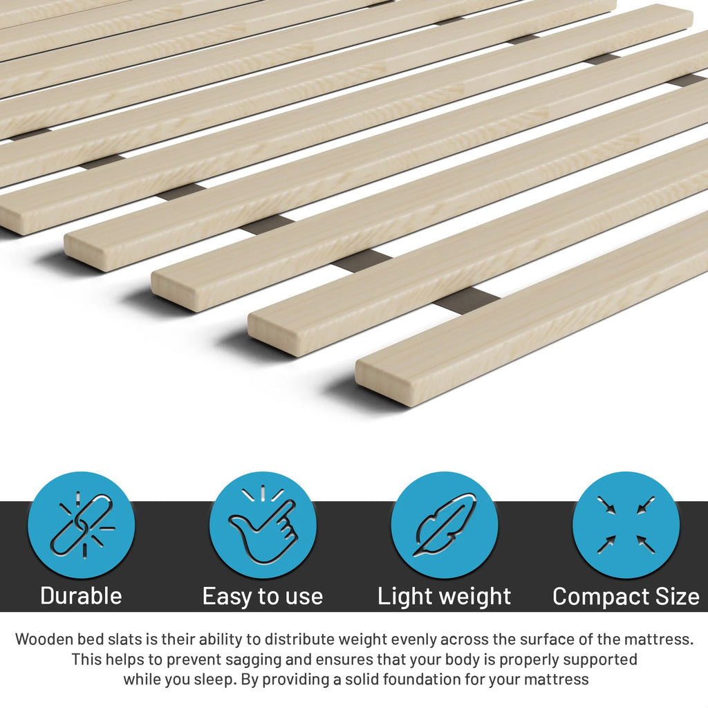 1-Inch Extra Heavy Duty Wooden Bunkie Board, Queen, Beige Z2052