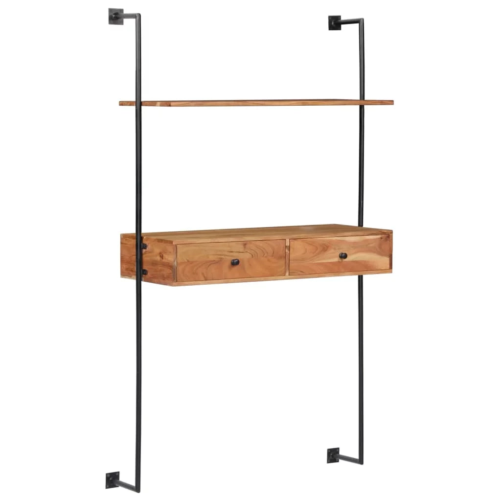 Wall Desk Solid Acacia Wood S706281