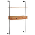 Wall Desk Solid Acacia Wood S706281