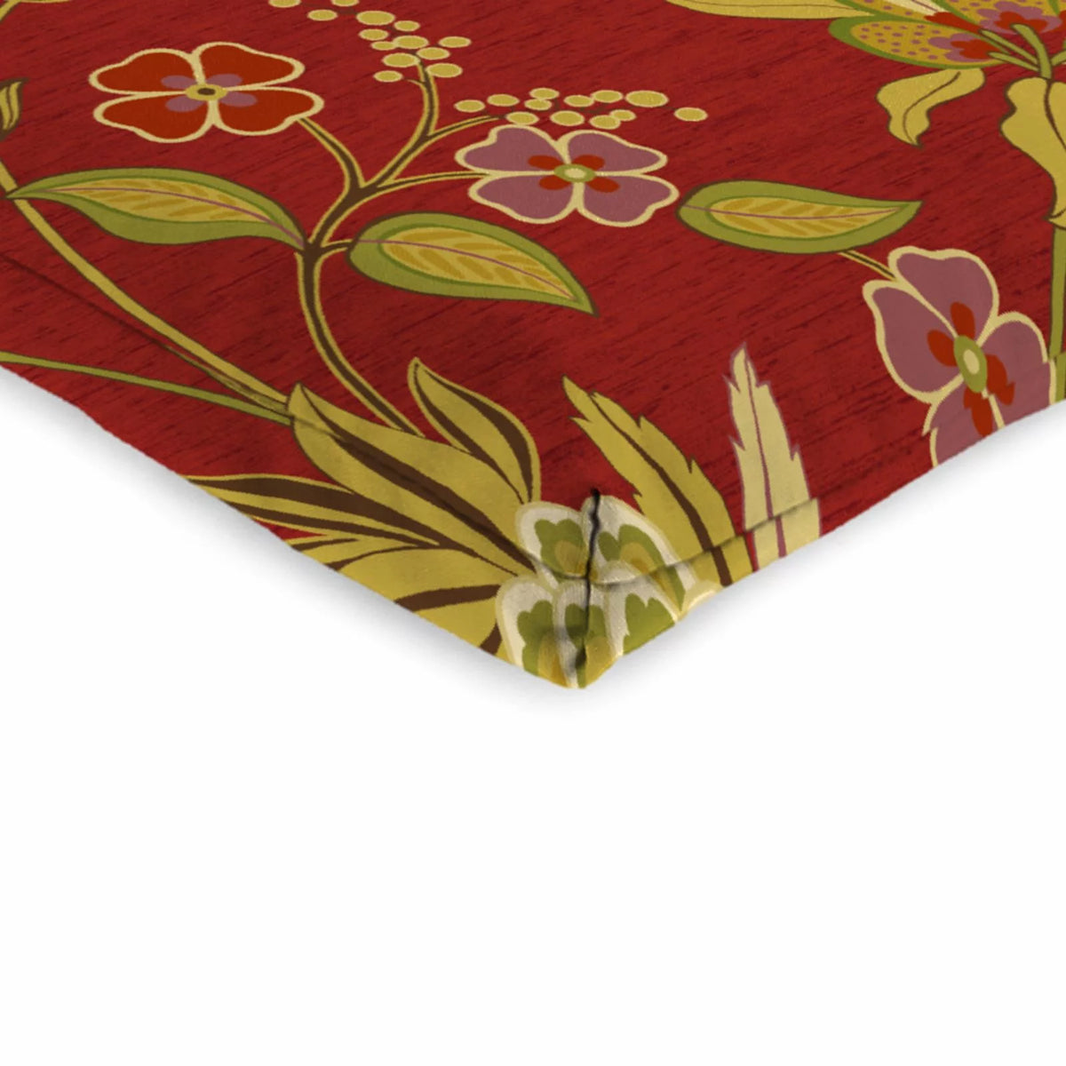 Multicolor Floral Outdoor Chair Cushion with Ties V468