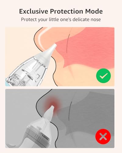 Baby Nasal Aspirator with 3 Soft Silicone Tips U357338