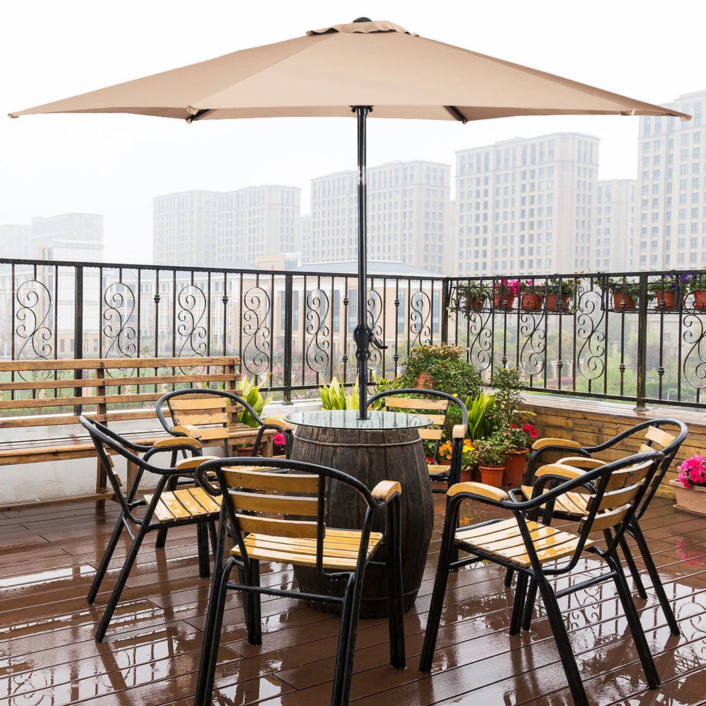 10FT Steel Tilt Patio Umbrella G1485
