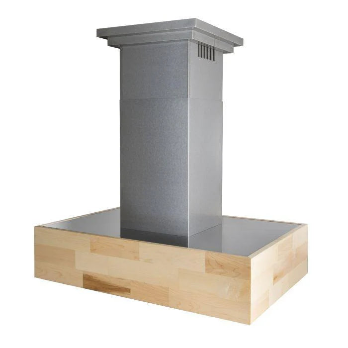 36 in. Wooden Island Mount Range Hood W128