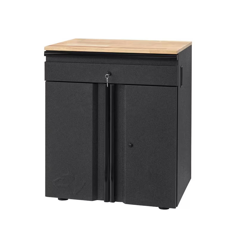 3-Piece Welded Steel Garage Storage System in Black V22015