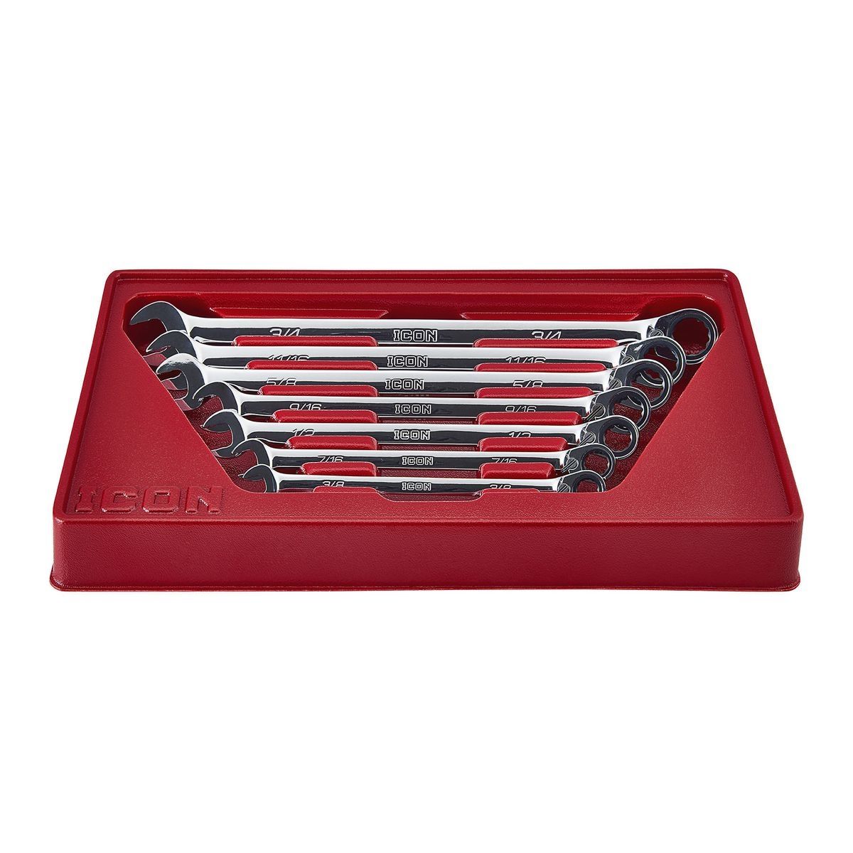SAE Ratcheting Combination Wrench Set, 7-Piece L78481
