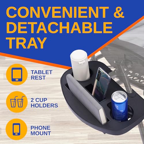 Adjustable Foldable Zero Gravity Rattan Chair with Side Table J807