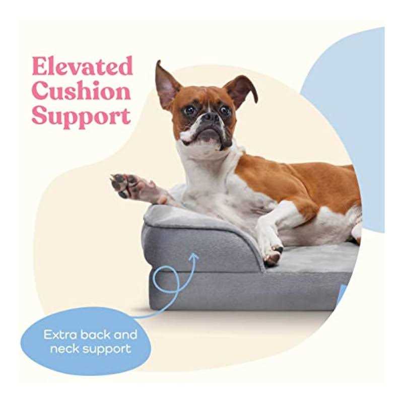 Waterproof Plush Dog Bed with Removable Washable Cover F232264