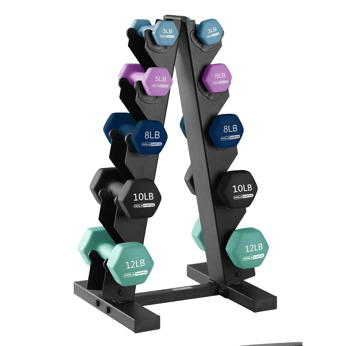 Neoprene Dumbbell Weight Set with Rack V25235