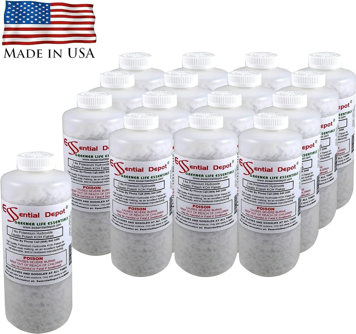32 lbs Potassium Hydroxide Flakes V343560
