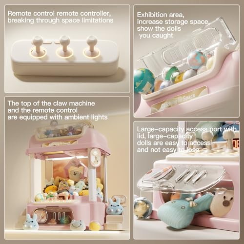 Remote Control Claw Machine with Light Sounds (White) J1577