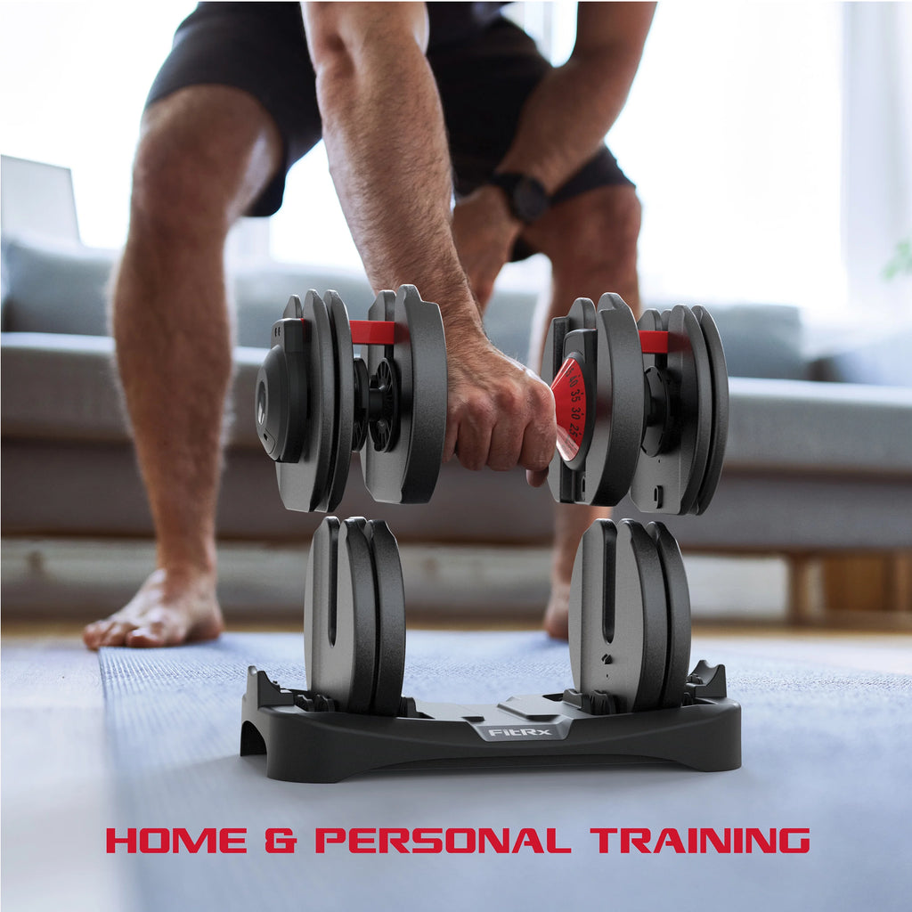 Adjustable Dumbbell 5-52.5 lbs Black Q752771