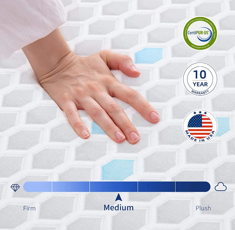 10 inch Twin Size Memory Foam Mattress C4952