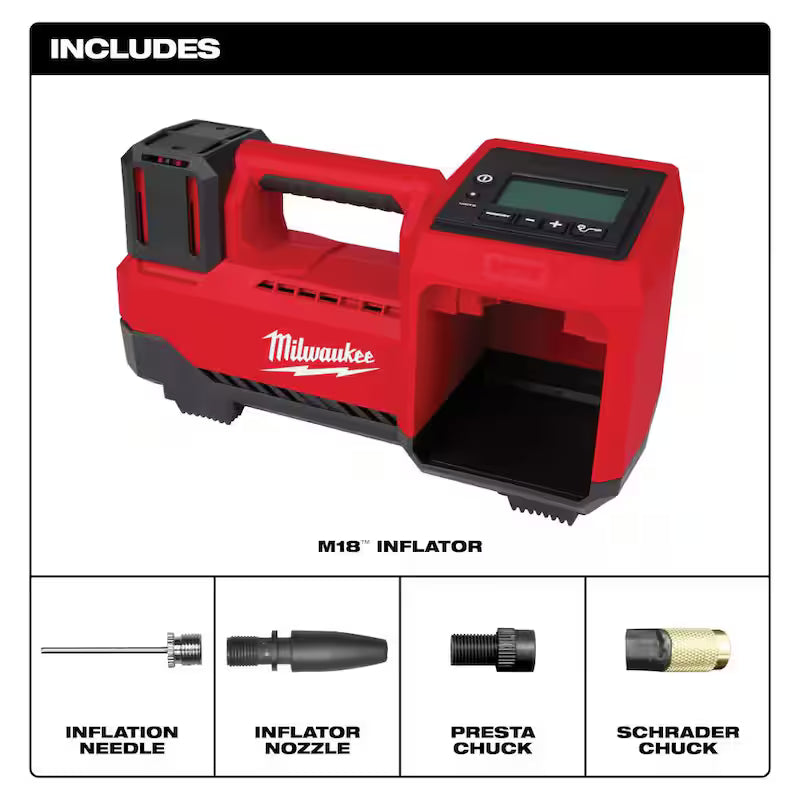 18-Volt Lithium-Ion Brushless Cordless Hammer Drill and Impact Driver Combo Kit with Inflator Z86614
