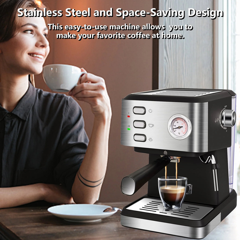 20 Bar Espresso Machine with Milk Frother K4873
