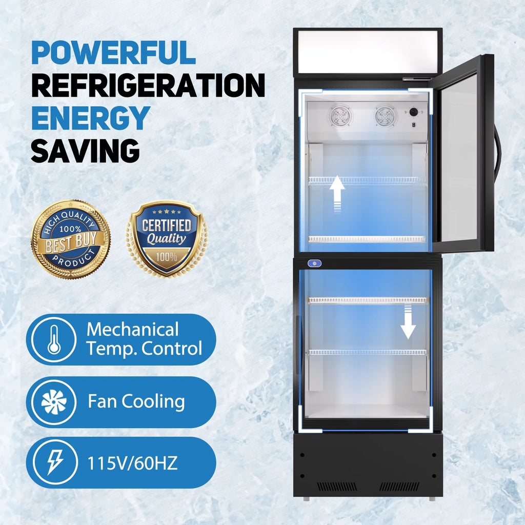 24'' Double Glass Door Merchandiser Refrigerator R631153