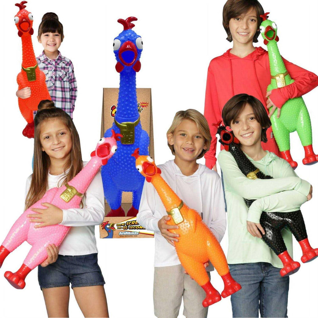 Squeaky Chicken Toy D498