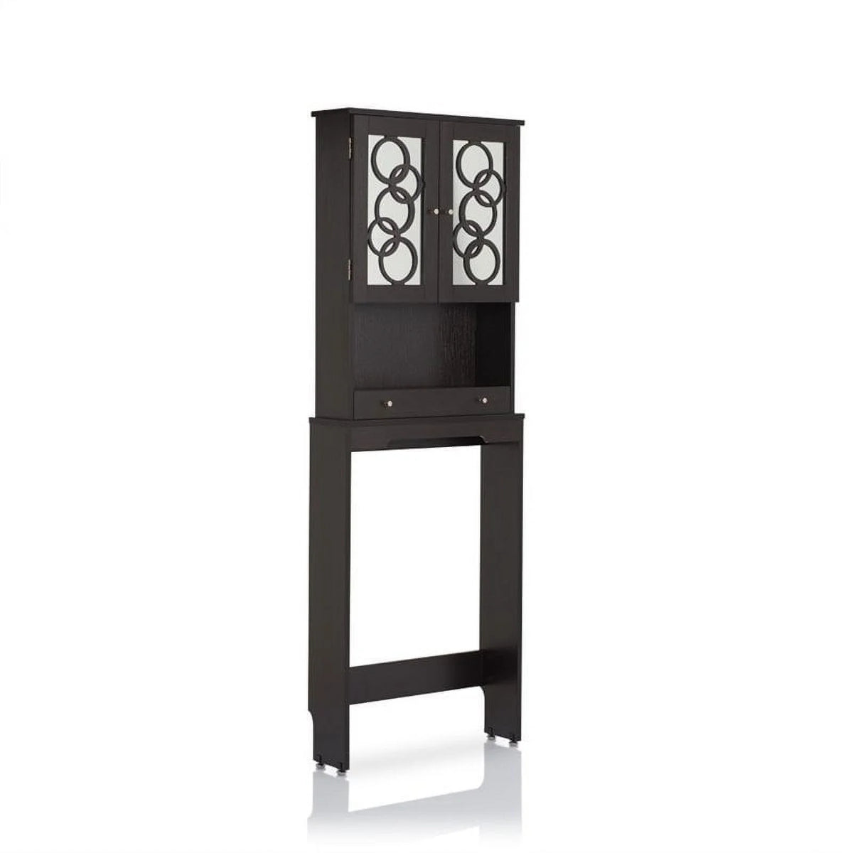 Cappuccino Wood Bathroom Space Saving Cabinet R3332