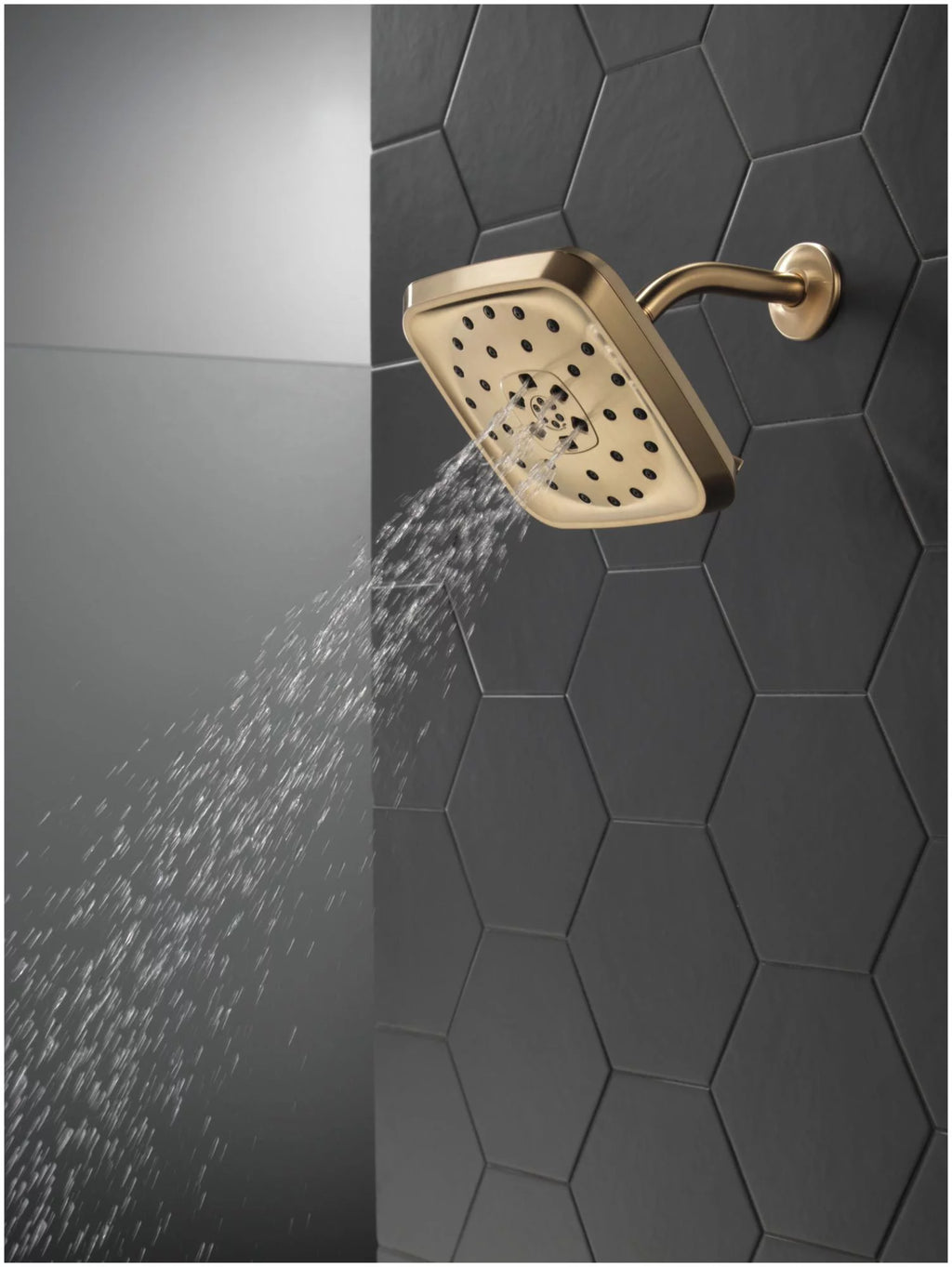 Square 1.75 GPM Multi Function Rain Shower Head O84006