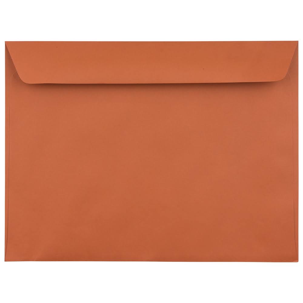 9 x 12 Booklet Envelopes Dark Orange 100/Pack F8158