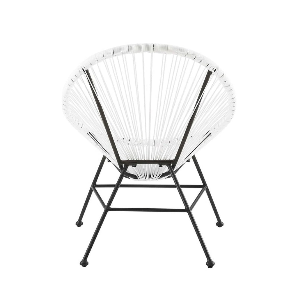 3-Piece Set with 2 Single Chairs and Loveseat in White U56045
