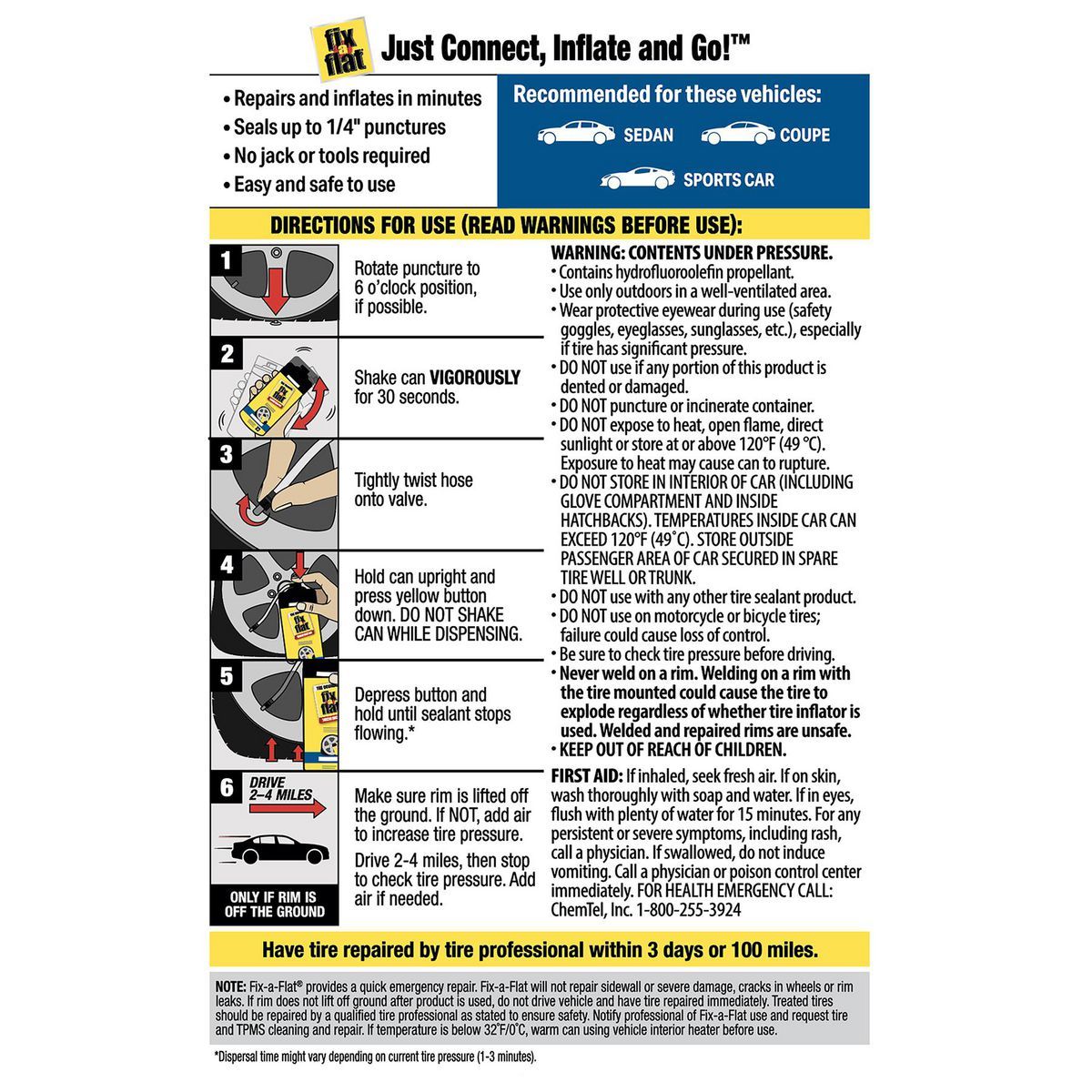 16 oz. Aerosol Tire Inflator T4726