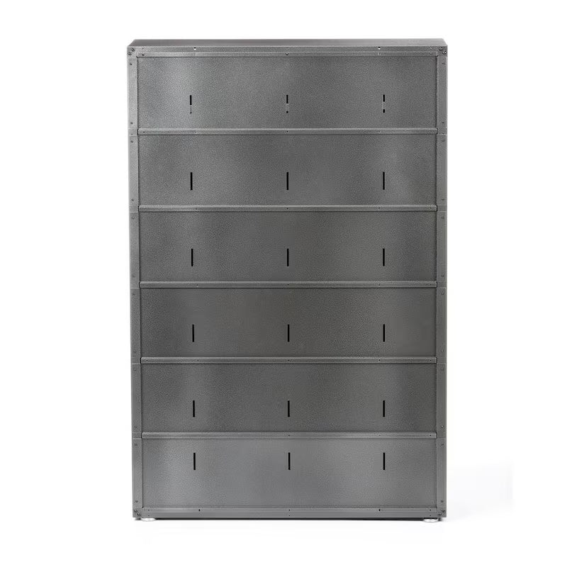 Steel Freestanding Garage Cabinet in Silver Tread K425