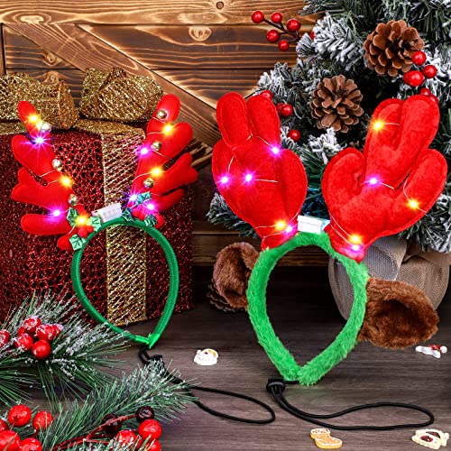Light up Pet Christmas Headbands 3 Pieces V237