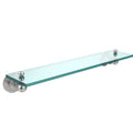 22 inch Glass Vanity Shelf Beveled Edges Polished Chrome P86341