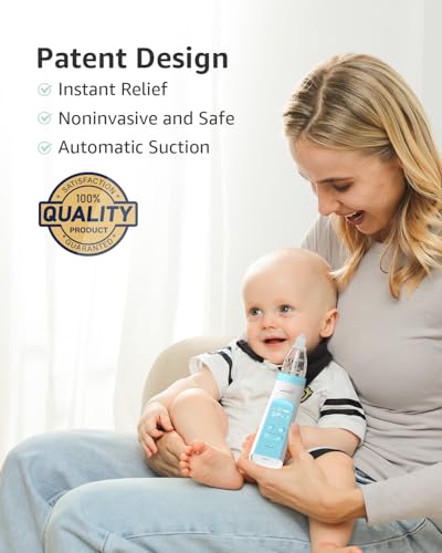 Baby Nasal Aspirator with 3 Soft Silicone Tips U357338