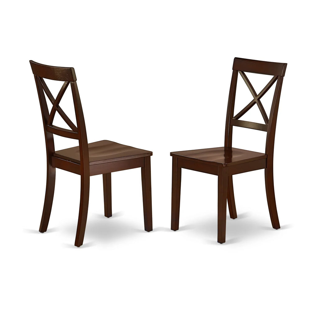 5 Piece Wood Dining Set with Round Table Q165278