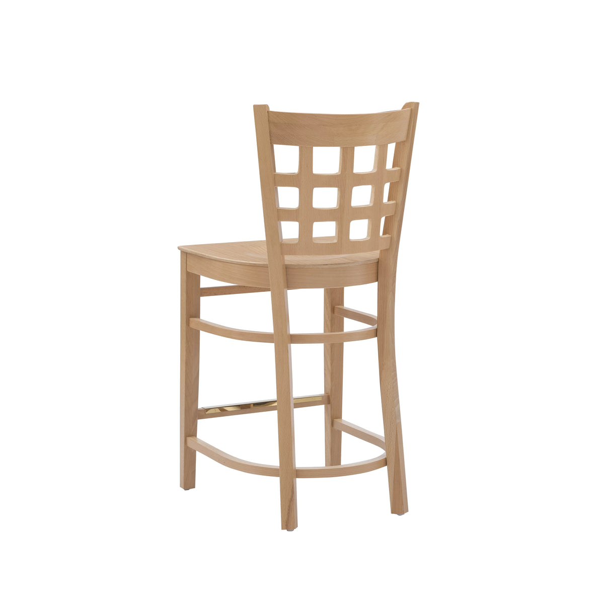 24" Indoor Wood Counter Stools, Set of 2, Natural P688