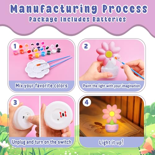 Arts and Crafts Supplies DIY Art Night Light Painting Kits Z6208