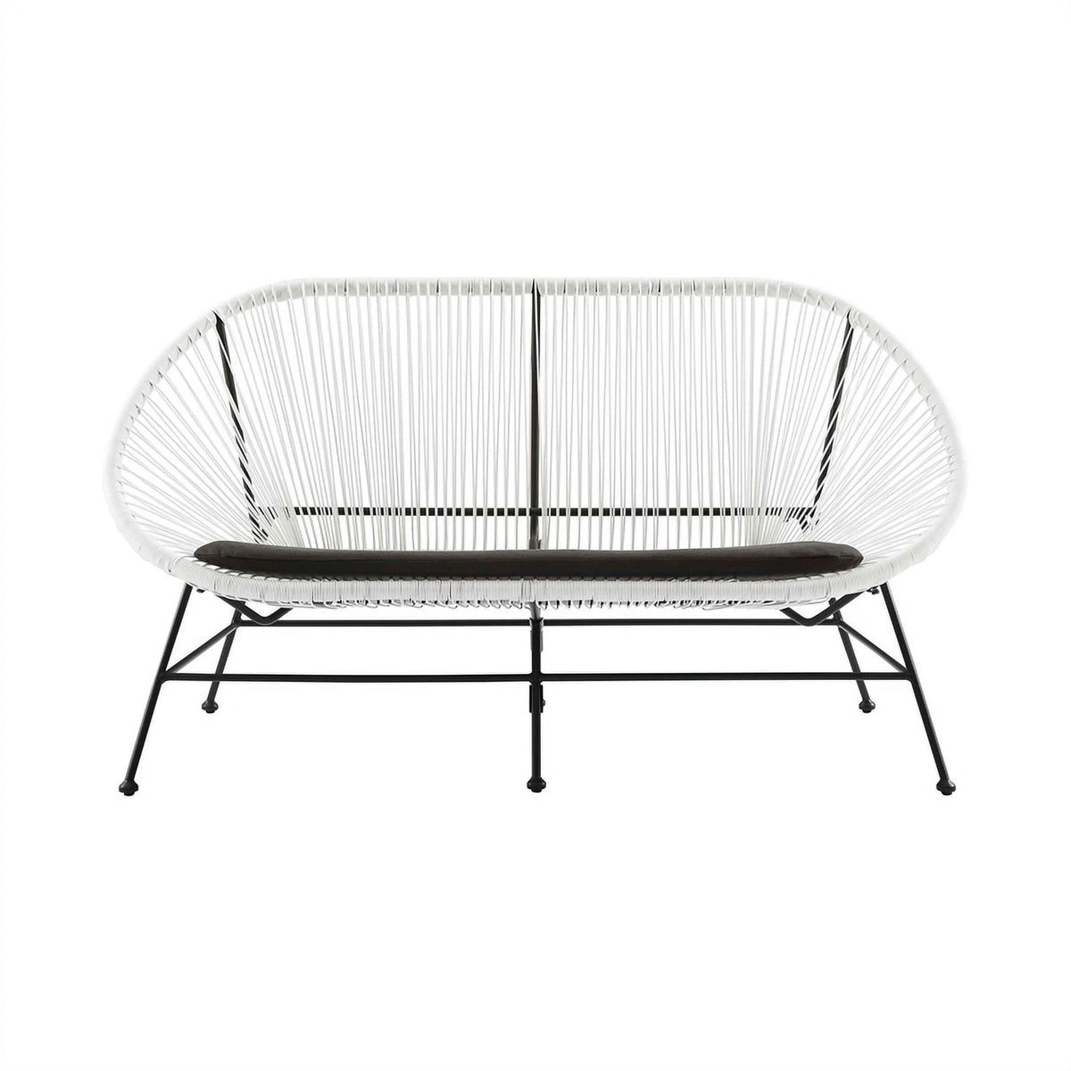 3-Piece Set with 2 Single Chairs and Loveseat in White U56045