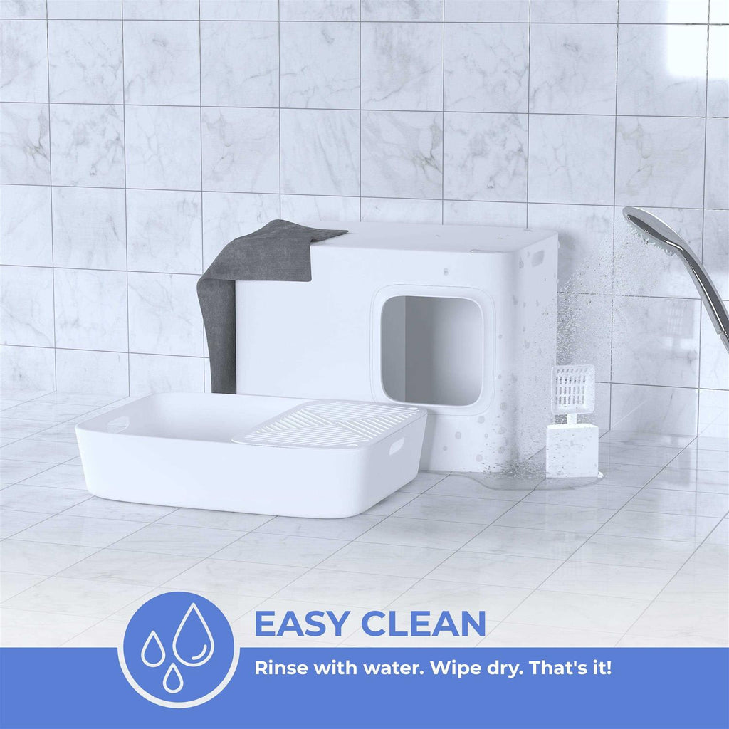 Cat Litter Box with Scoop and Holder H333874